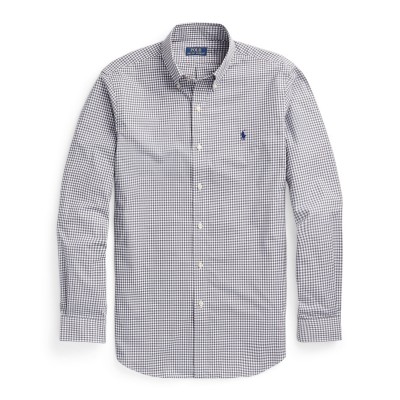 облекла,на,разпродажба,мъжки,ризи,polo,ralph,lauren,poplin,shirt,grey,white