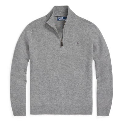 блуза,мъжки,пуловери,мъжки,тениски,polo,ralph,lauren,loryelle,quarter,zip,sweater,fawn,grey