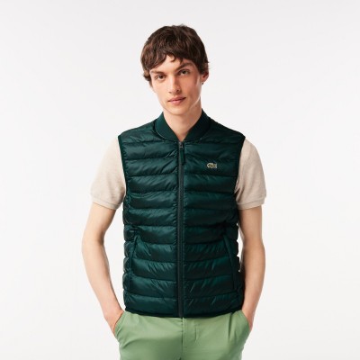 елек,lacoste,men,s,quilted,gilet,sinople