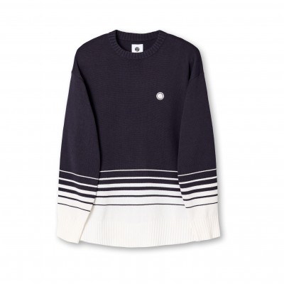 пуловер,мъжки,пуловери,pretty,green,men,s,gradient,knitted,crew,neck,jumper,navy