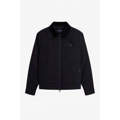 яке,мъжки,якета,fred,perry,men,s,caban,barn,jacket,black,184