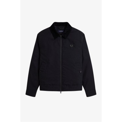 яке,облекла,на,разпродажба,мъжки,якета,fred,perry,men's,caban,barn,jacket,black,184