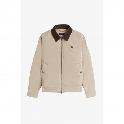 яке,мъжки,якета,fred,perry,men,s,caban,barn,jacket,warm,oat,z19