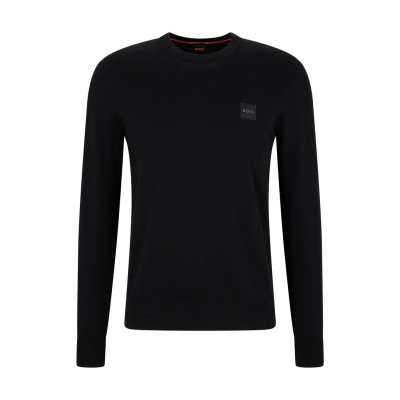 пуловер,мъжки,пуловери,boss,kanovano,jumper,black,001