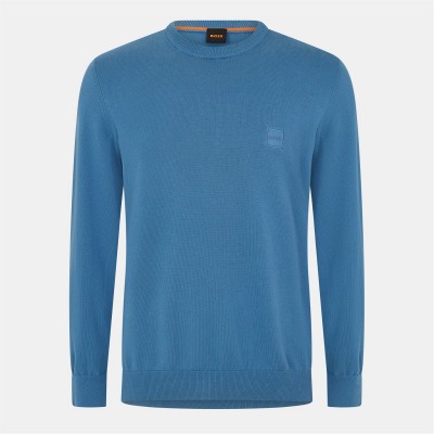 пуловер,облекла,на,разпродажба,мъжки,пуловери,boss,kanovano,knitted,jumper,open,blue