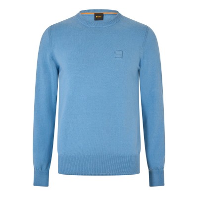пуловер,мъжки,пуловери,boss,mens,boss,orange,long,sleeve,crew,neck,jumper,(kanovano),open,blue