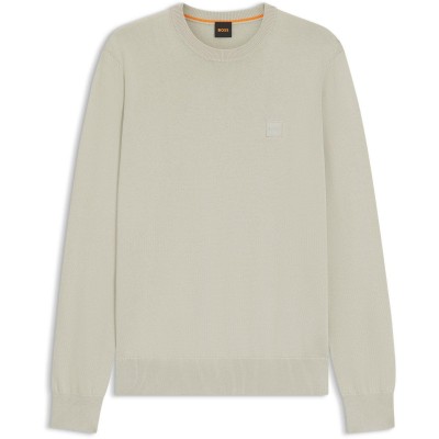 boss,mens,boss,orange,long,sleeve,crew,neck,jumper,kanovano,light,beige,271
