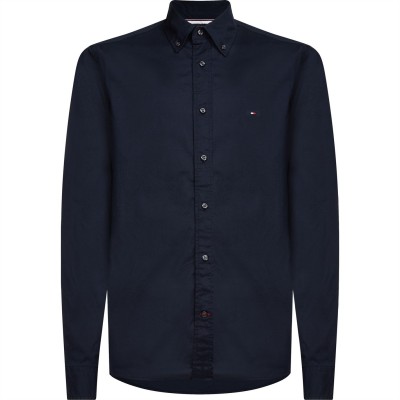 риза,с,дълъг,ръкав,мъжки,ризи,tommy,hilfiger,core,flex,long,sleeve,poplin,shirt,desert,sky,dw5
