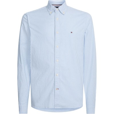 мъжки,ризи,tommy,hilfiger,core,1985,flex,oxford,stripe,shirt,blue,stripe,0a5