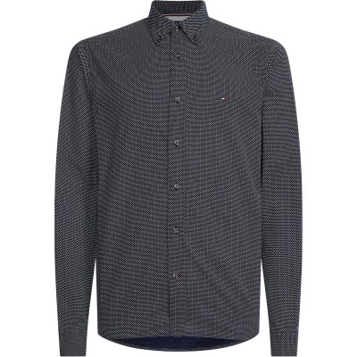 облекла,на,разпродажба,мъжки,летен,каталог,мъжки,ризи,tommy,hilfiger,core,flex,mini,geo,print,shirt,navy,0gy