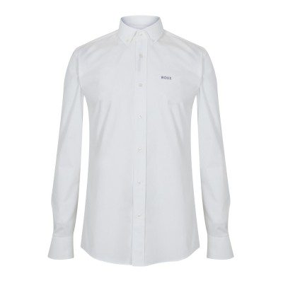 облекла,на,разпродажба,мъжки,ризи,boss,hank,poplin,shirt,white,100