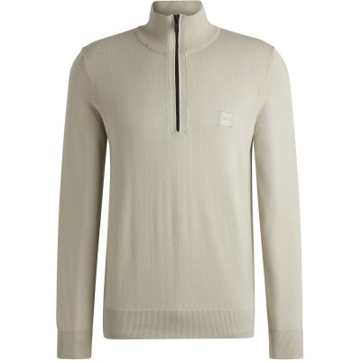 boss,men's,hbo,kanobix,quarter,zipped,sweater,light,beige,271