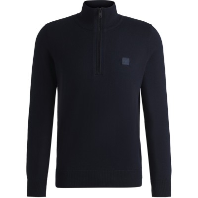 блуза,мъжки,пуловери,boss,kanobix,zip,neck,sweater,dark,blue,404