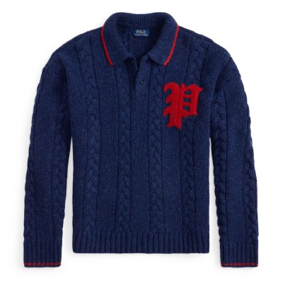 пуловер,мъжки,пуловери,polo,ralph,lauren,men,s,knitted,long,sleeve,crew,neck,jumper,midnight,navy