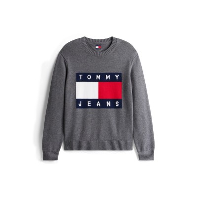 блуза,мъжки,пуловери,tommy,jeans,tj,flag,sweater,sn54,black,htr