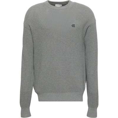 пуловер,облекла,на,разпродажба,мъжки,пуловери,calvin,klein,jeans,ckj,waffle,jumper,sn54,medium,grey,p7e
