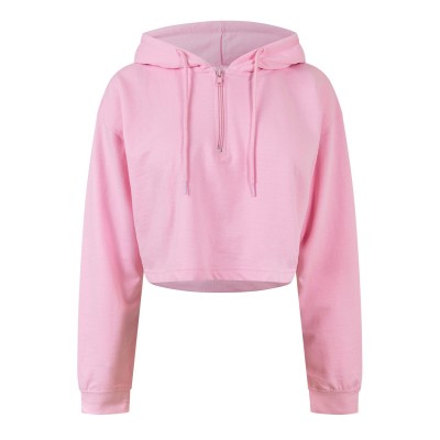 суичър,дамски,горнища,с,качулка,дамски,облекла,размер,miso,women's,cropped,hoodie,pink