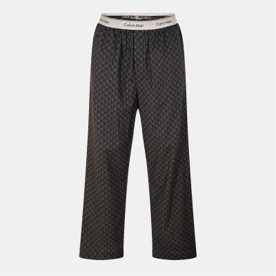 пижама,мъжки,пижами,calvin,klein,men's,poplin,pyjama,trousers,monogram