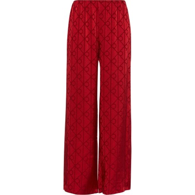 дамски,пижами,calvin,klein,calvin,satin,pj,trs,ld54,satin,red