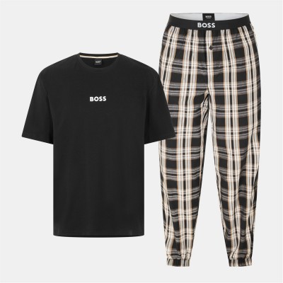 тениска,коледни,джунджурии,мъжки,пижами,boss,boss,easy,long,set,tshirt,10269540,black,003