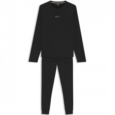 комплект,мъжки,пижами,boss,xmas,long,set,10251231,01,black,001