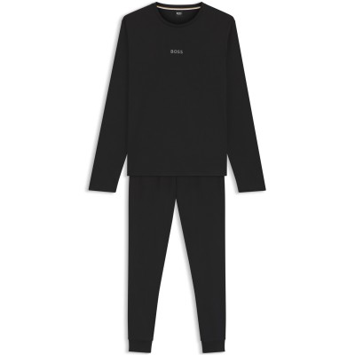 комплект,мъжки,пижами,boss,boss,xmas,long,set,10251231,01,black,001