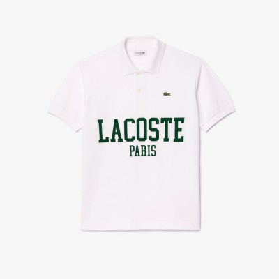 блуза,с,яка,мъжки,тениски,lacoste,classic,fit,piqu,polo,shirt,white
