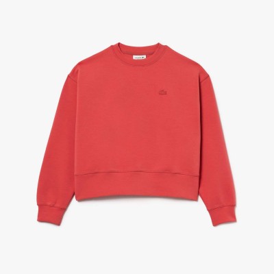 блуза,lacoste,oversized,cotton,sweatshirt,red