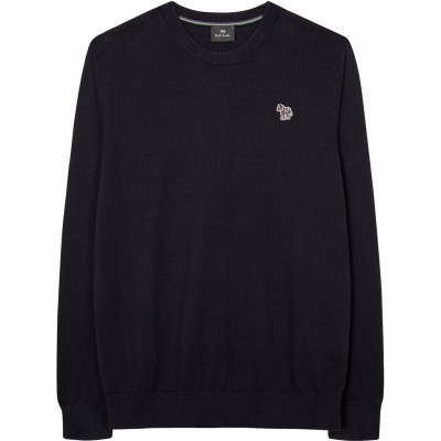 пуловер,мъжки,пуловери,ps,paul,smith,zebra,knit,jumper,blue,49