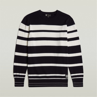 блуза,облекла,на,разпродажба,мъжки,пуловери,g,star,irregular,stripe,knitted,sweater,salute,milk