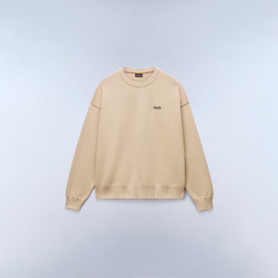 пуловер,мъжки,пуловери,napapijri,men,s,optical,crew,neck,jumper,mojave,dess