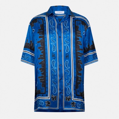 облекла,на,разпродажба,мъжки,ризи,off,white,bandana,bowling,shirt,nautical,blue