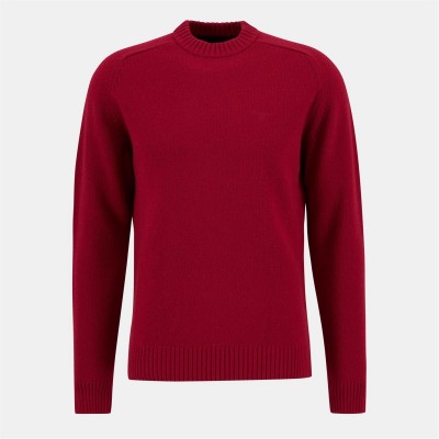 пуловер,мъжки,пуловери,barbour,grangetown,crew,neck,jumper,biking,red,re32