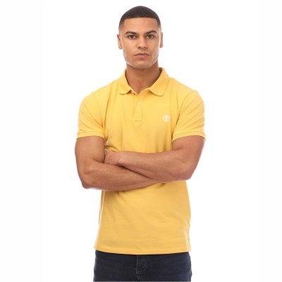 блуза,с,яка,timberland,oyster,river,logo,short,sleeve,polo,shirt,yellow