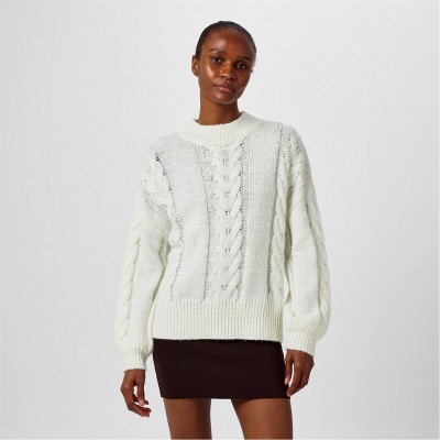 пуловер,дамски,плетени,дрехи,jack,wills,os,cable,jumper,ld44,vintage,white
