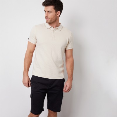 threadbare,ottoman,rib,textured,cotton,polo,shirt,stone