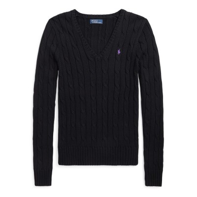 пуловер,дамски,плетени,дрехи,polo,ralph,lauren,kimberly,cable,knit,jumper,polo,black