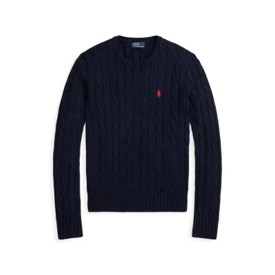 дамски,пуловер,дамски,плетени,дрехи,polo,ralph,lauren,women,s,cable,knit,jumper,hunter,navy