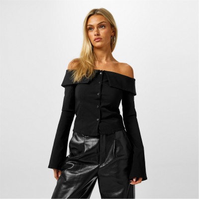 дамски,ризи,jack,wills,bardot,shirt,ld44,black