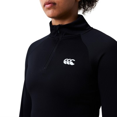 дамска,тениска,ръгби,canterbury,women,s,tempo,quarter,zip,long,sleeve,t,shirt,black