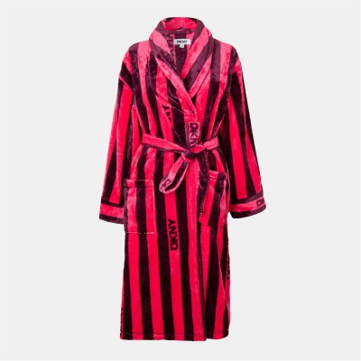 дамски,пижами,dkny,dkny,strp,dkny,robe,ld54,hot,pink,stripe