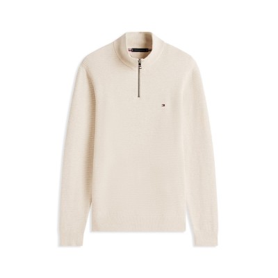 пуловер,мъжки,пуловери,tommy,hilfiger,men's,crew,neck,jumper,oatmilk