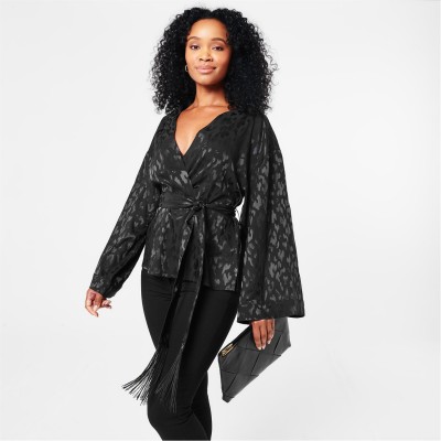 дамски,ризи,biba,women's,long,sleeve,patterned,shirt,black