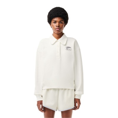 пуловер,дамски,плетени,дрехи,lacoste,women's,embroidered,crew,neck,jumper,flour