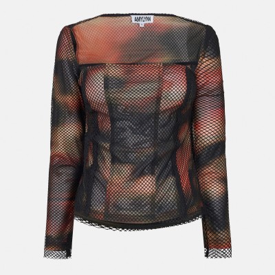 дамска,къса,блуза,дамски,топове,amylynn,women,s,long,sleeve,crop,top,multi