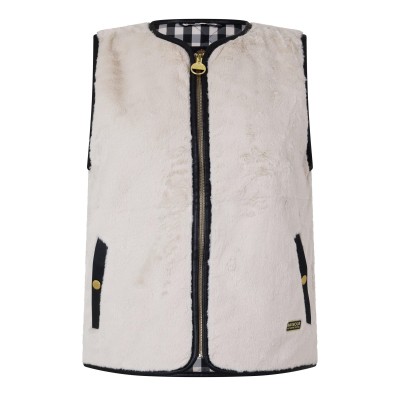 дамски,елек,дамски,якета,и,палта,barbour,international,women,s,oulton,faux,fur,regular,fit,gilet,lt,stone,black