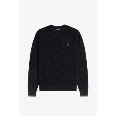 пуловер,мъжки,пуловери,fred,perry,crew,neck,jumper,black,102