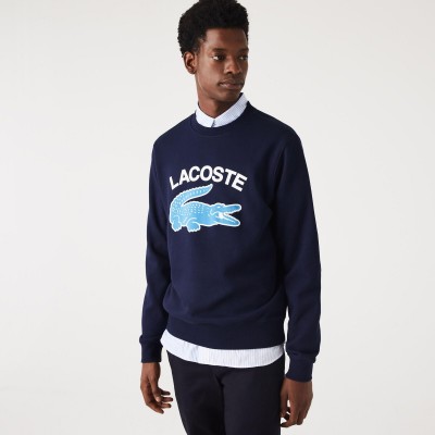 пуловер,мъжки,пуловери,lacoste,men,s,crew,neck,jumper,navy,blue