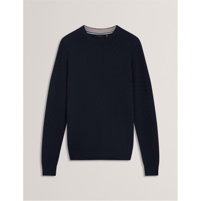 мъжки,пуловери,мъжки,тениски,ted,baker,ted,stitch,crew,neck,sn54,navy