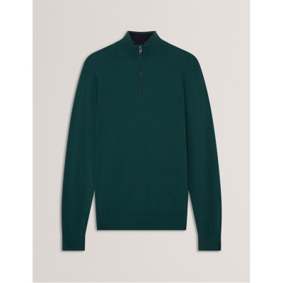 мъжки,пуловери,ted,baker,ted,merino,half,zip,sn00,green